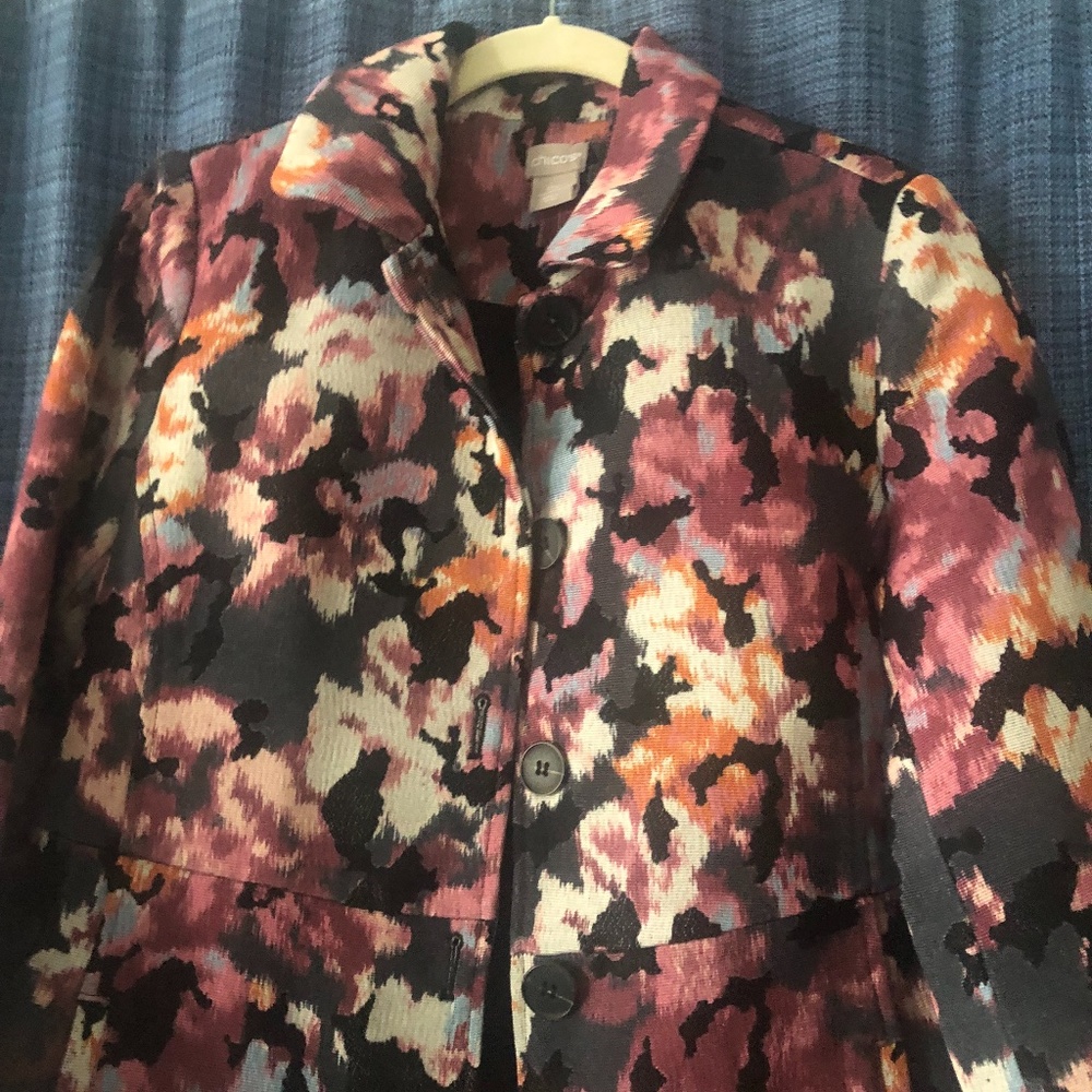 Multi-Colored IKAT Topper Jacket - Picture 3 of 7